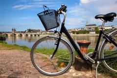 Rhone river by bike