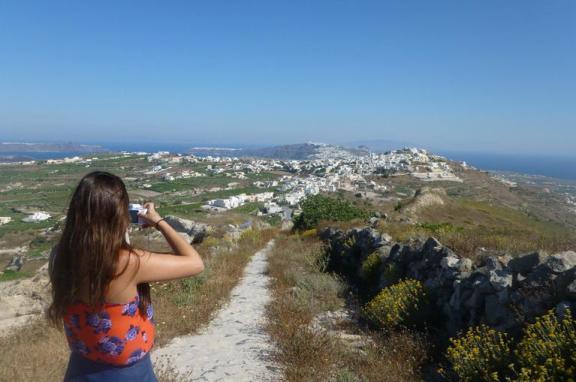 Walking in cyclades islands