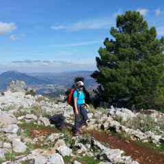 Hiker in Grazalema