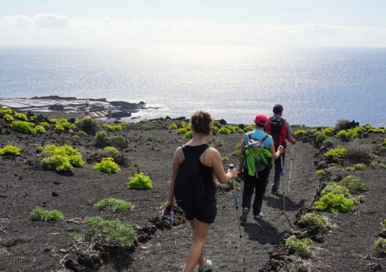 Hikers in la Palma