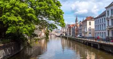 A canal in Belgium