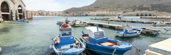 Sardinia fishing boats