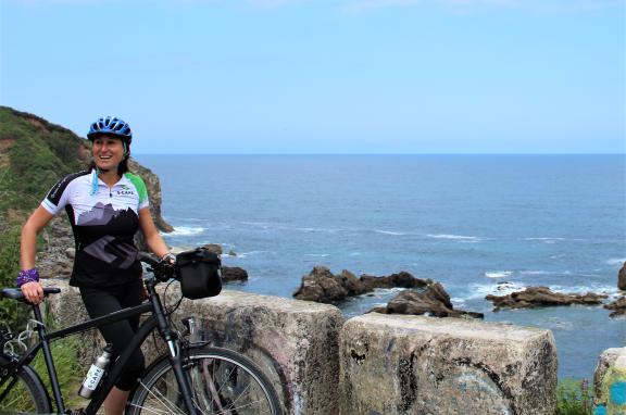 Cyclist in Asturias