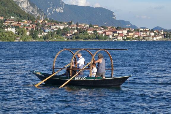 Boat in Lake Como Italy