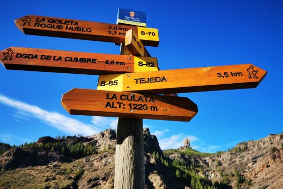 Gran Canaria routes signs