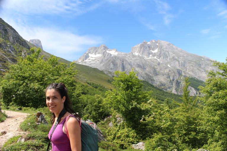 Hiker in Picos de Europa