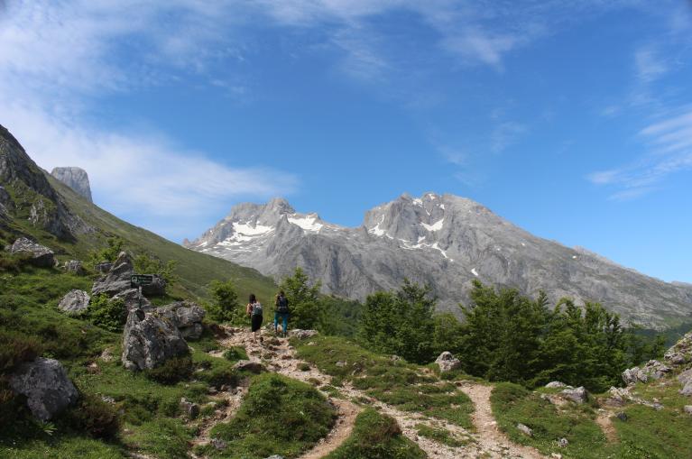 Hikers in Picos de Europa