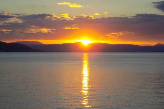 Sunset Aegina Island