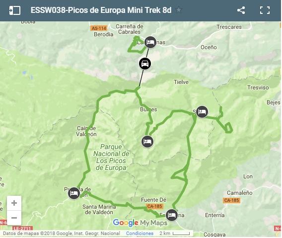 ESSW038-Picos de Europa Mini Trek map