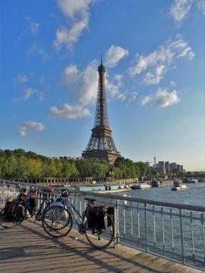 Eiffel Tower and bikes