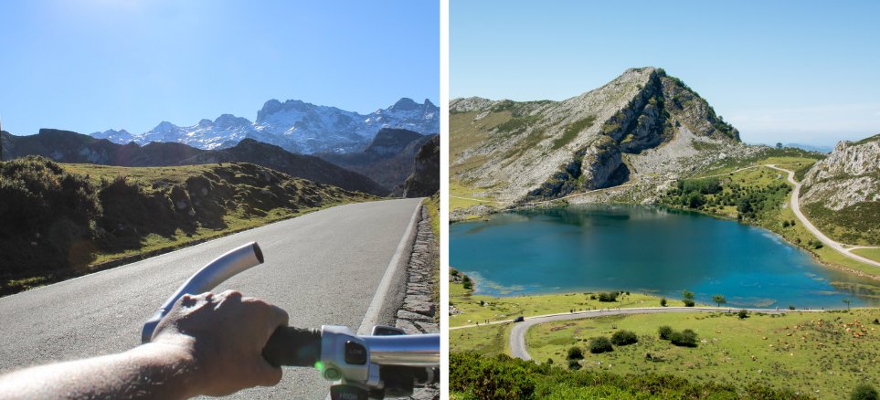 Covadonga lakes and the road to get there