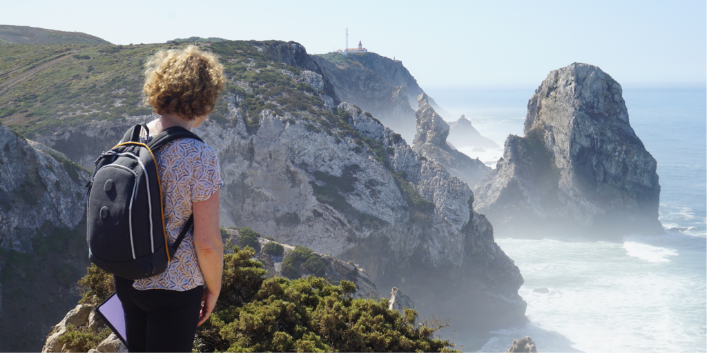 Cliffs along Sintra's coastline