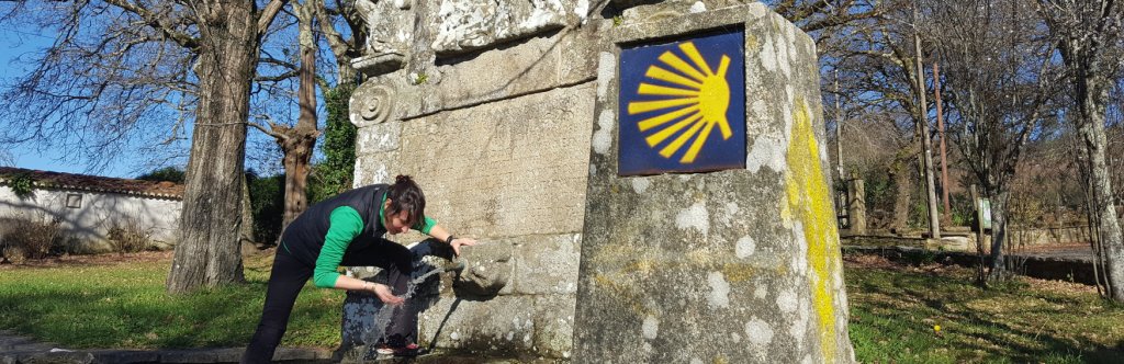 Drinking water during Camino Sanabrés