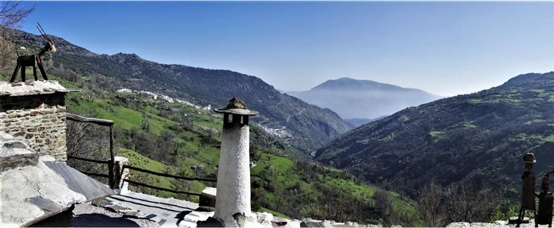 White rooftops in the Alpujarras' Capileira valley